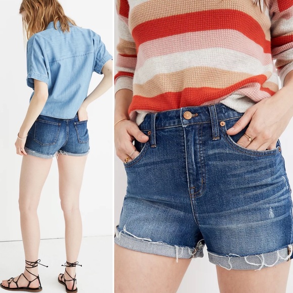 madewell | high rise denim shorts glenoaks wash 30 - Picture 10 of 10